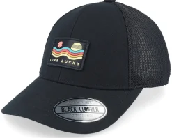 Riverside Black W Black Mesh W Patch Trucker - Black Clover