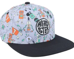 Robotic Chaos Grey/Black Mix Snapback - Headster