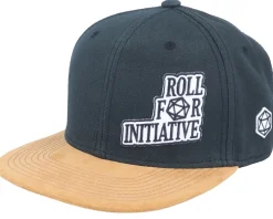 Roll For Initiative Patch Black/Suede Snapback - Critiql Hit