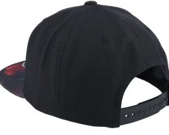 Rose Logo Black/Rose Snapback - Bearded Man