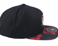 Rose Logo Black/Rose Snapback - Bearded Man