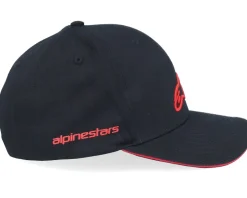Rostrum Hat Black/Red Adjustable - Alpinestars