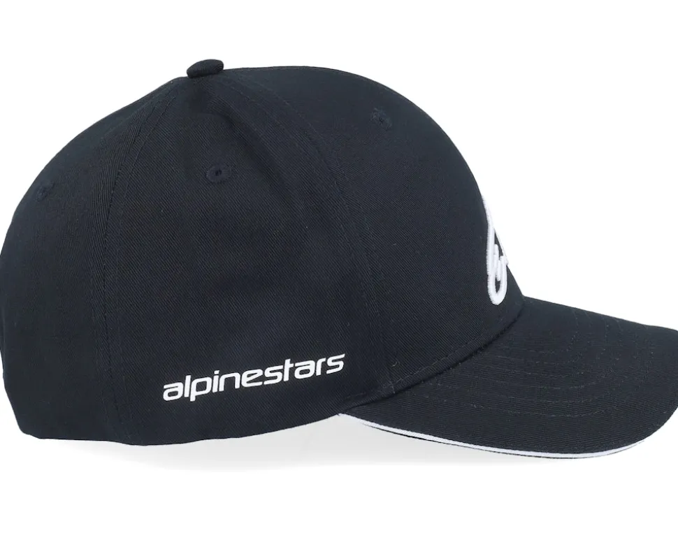 Rostrum Hat Black/White Adjustable - Alpinestars