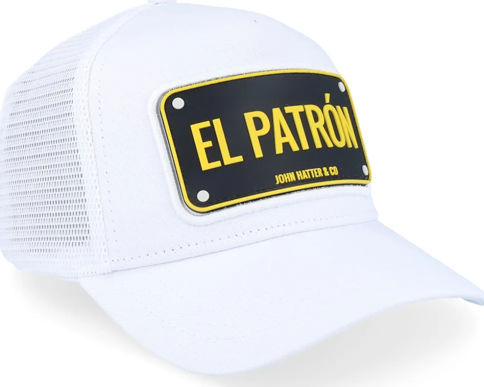Rubber- El Patron White Trucker - John Hatter & Co