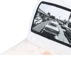 50s Classic Cars Velvet White/Peach/Ivory A-Frame Trucker - Calza Pennello