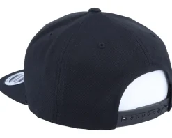 S Letter 3D Black Snapback - Iconic