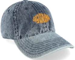 Sagittaurus Snow Washed Blue Denim Dad Cap - Delulu