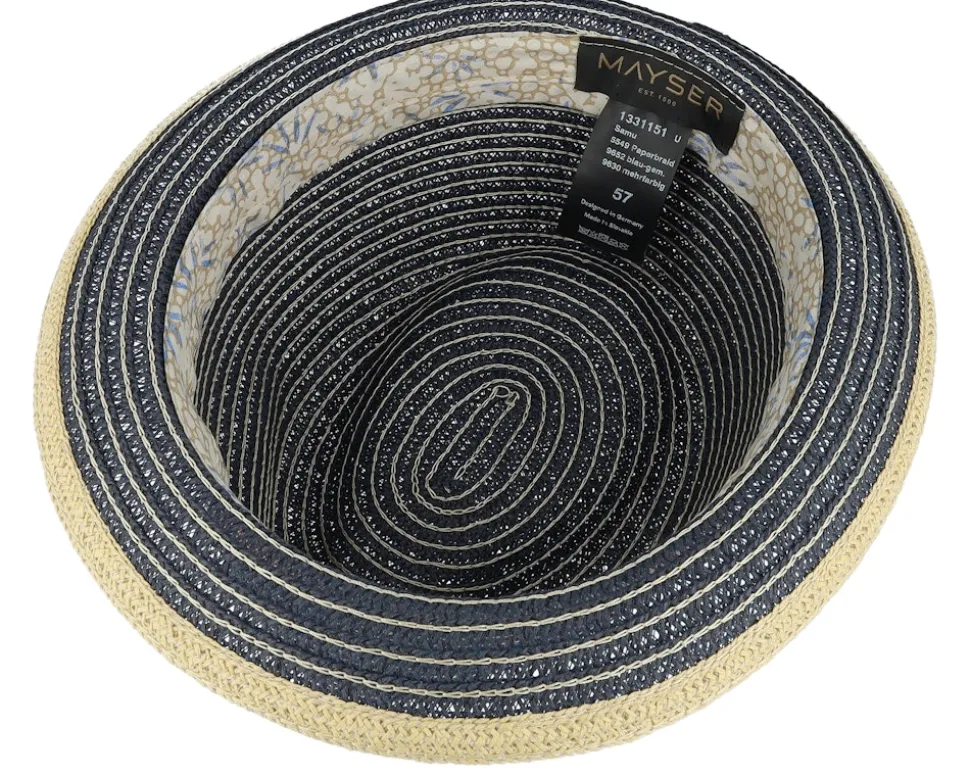 Samu Paperbraid Blue Straw Hat - Mayser