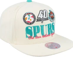 San Antonio Spurs Reframe Retro Off White Snapback - Mitchell & Ness