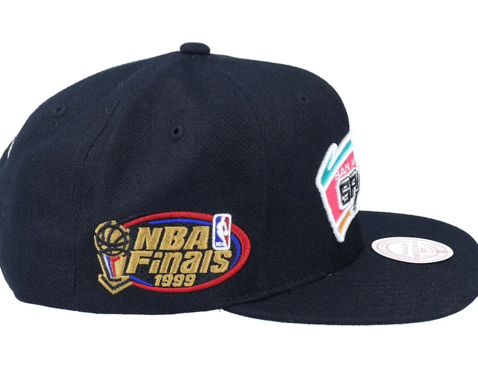 San Antonio Spurs Top Spot Black Snapback - Mitchell & Ness