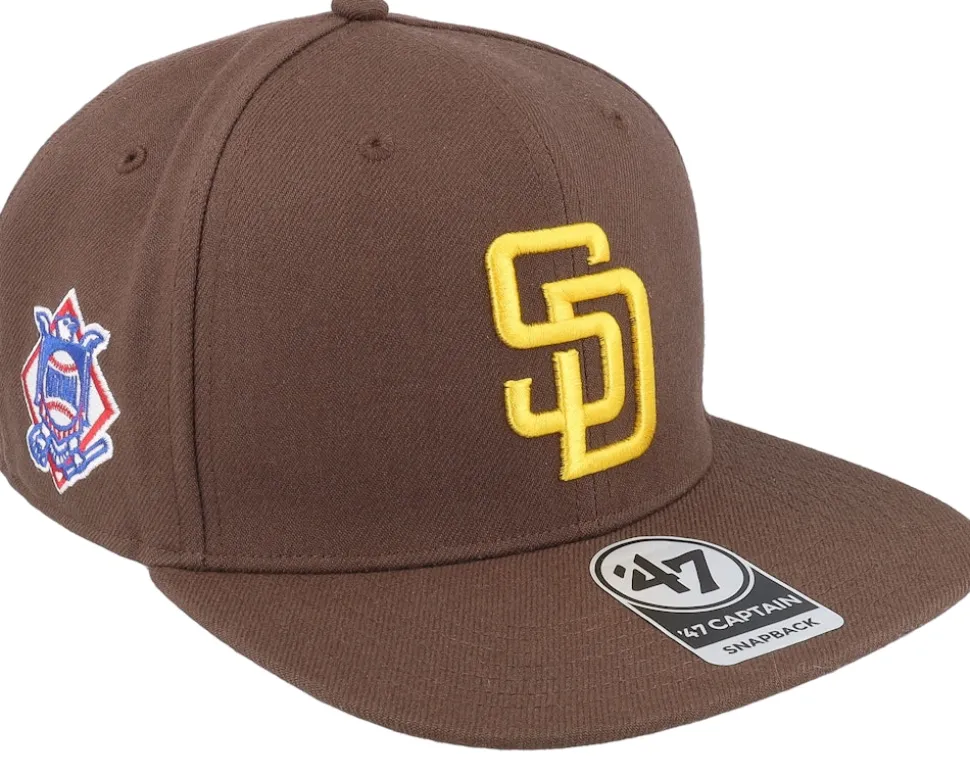 San Diego Padres MLB Sure Shot Captain Brown Snapback - 47 Brand