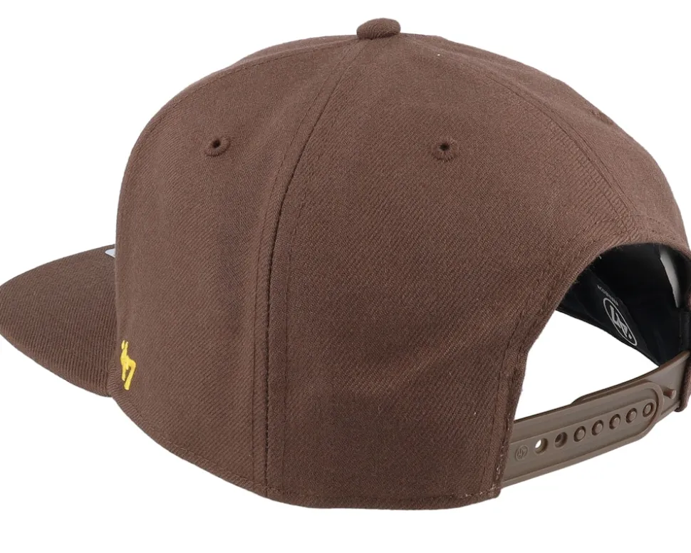 San Diego Padres MLB Sure Shot Captain Brown Snapback - 47 Brand