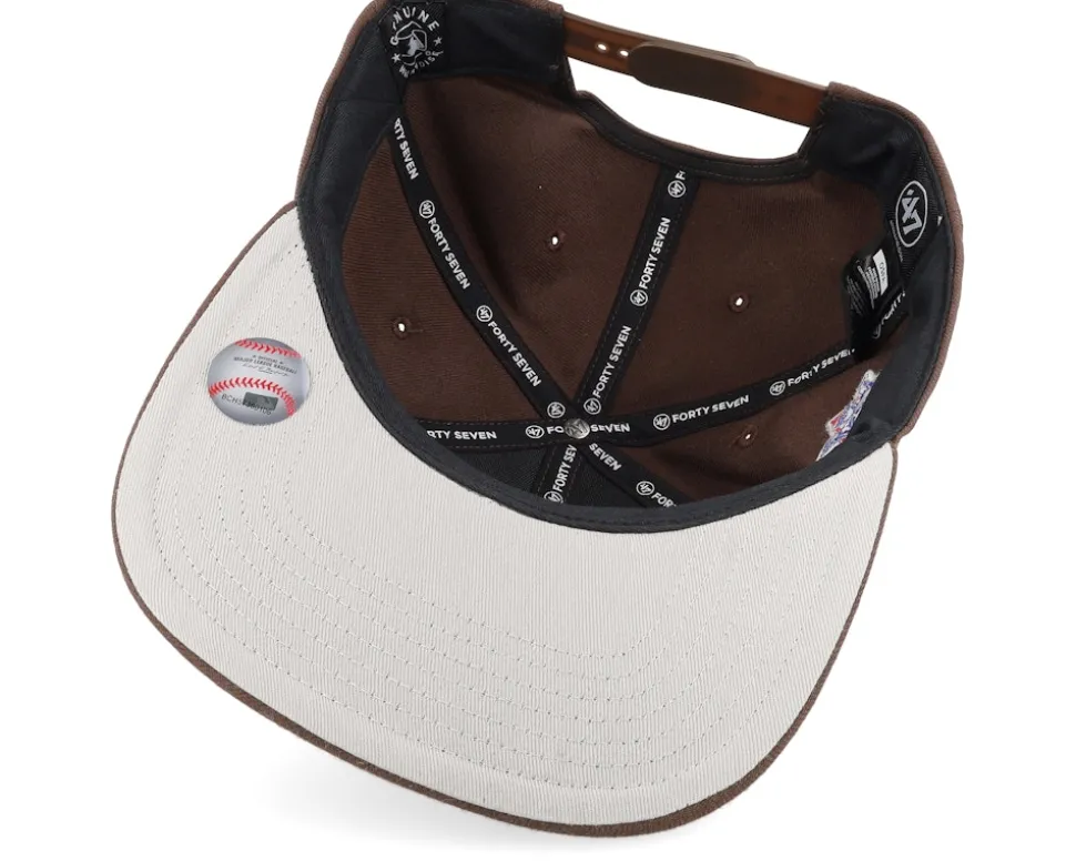San Diego Padres MLB Sure Shot Captain Brown Snapback - 47 Brand