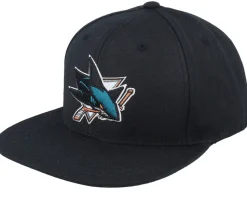 San Jose Sharks 400 Series Black Snapback - American Needle