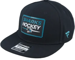 San Jose Sharks Authentic Pro Prime Black Snapback - Fanatics
