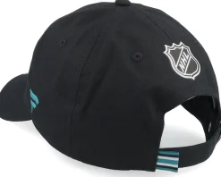 San Jose Sharks Authentic Pro Rink Prime Black Dad Cap - Fanatics