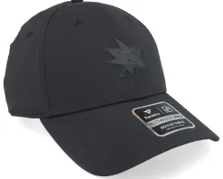 San Jose Sharks Authentic Pro Road Black Adjustable - Fanatics