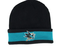 San Jose Sharks Beanie Black/Active Blue Cuff - Fanatics