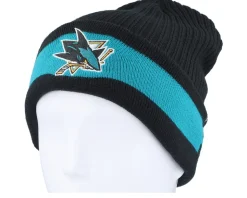 San Jose Sharks Beanie Black/Active Blue Cuff - Fanatics