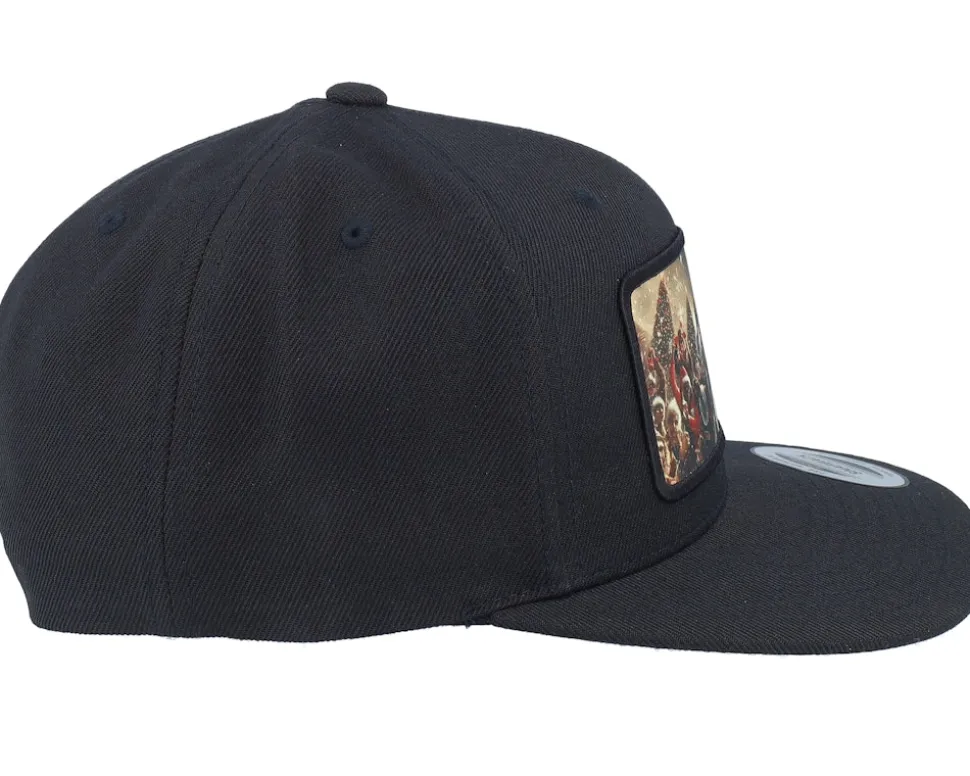 Santa Claus All In X-mas Party Black Snapback - Ho-Ho-Hats