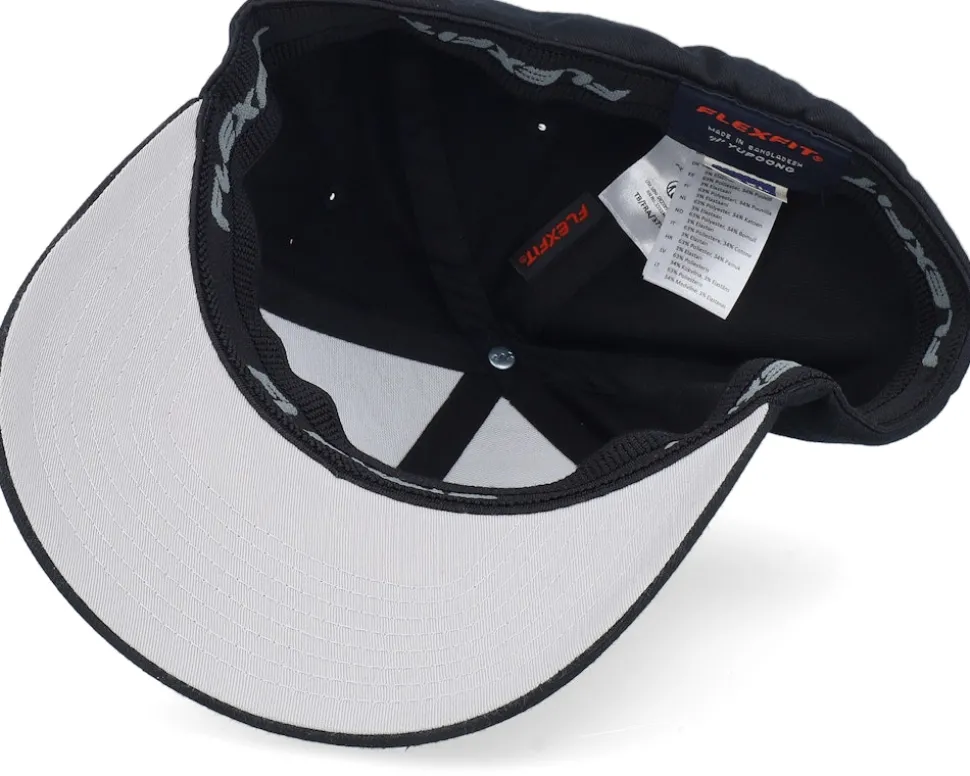 Santa Claus Going For A Ride Black Flexfit - Ho-Ho-Hats