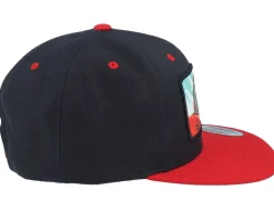 Santa Claus Going For A Ride Black/Red Snapback - Ho-Ho-Hats