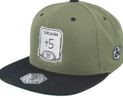 Sarcasm Ability Olive/Black Snapback - Critiql Hit