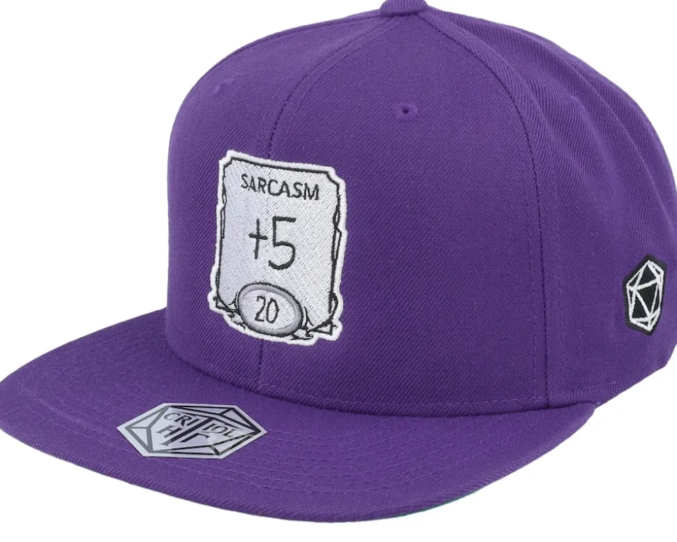 Sarcasm Ability Purple Snapback - Critiql Hit