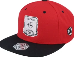 Sarcasm Ability Red/Black Snapback - Critiql Hit