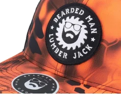 Saw Blade Logo 112p Kryptek Inferno/Black Trucker - Bearded Man