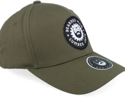 Saw Blade Logo Wooly Combed Olive Flexfit - Bearded Man