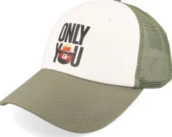 Sbxe Mesh Cap White/Oil Green Trucker - Element