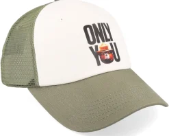 Sbxe Mesh Cap White/Oil Green Trucker - Element