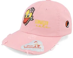 Schnatterinchen head Pink Destroyed Dad Cap - Unser Sandmännchen