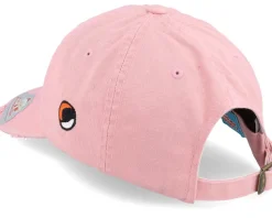 Schnatterinchen round Patch Pink Destroyed Dad Cap - Unser Sandmännchen