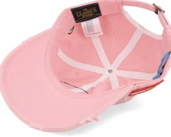 Schnatterinchen round Patch Pink Destroyed Dad Cap - Unser Sandmännchen