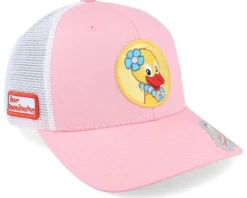 Schnatterinchen round Patch Pink/White Trucker - Unser Sandmännchen