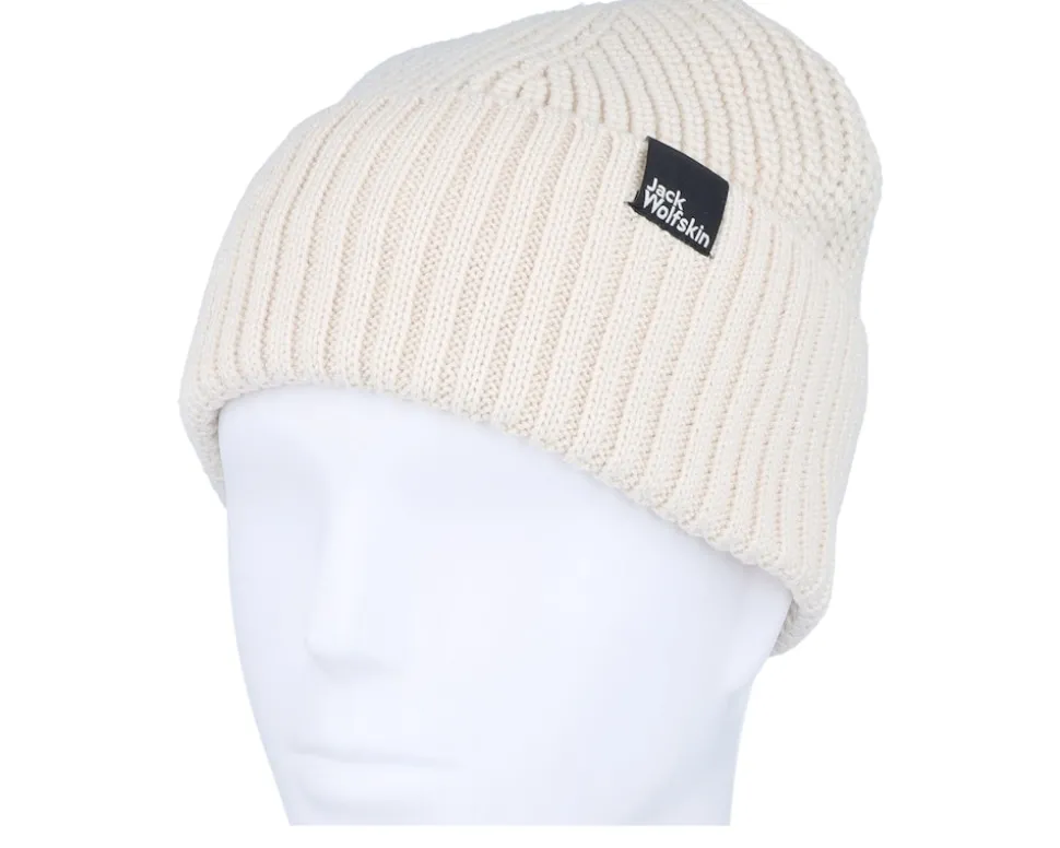 Schwansee Beanie Panna Cotta White Cuff - Jack Wolfskin