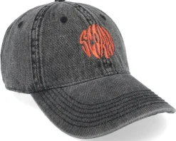 Scorpio Snow Washed Black Denim Dad Cap - Delulu