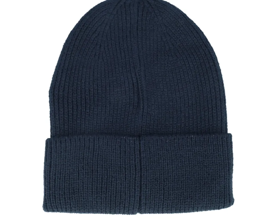 Script Embroidery Baseball Beanie Dark Navy Cuff - Lyle & Scott