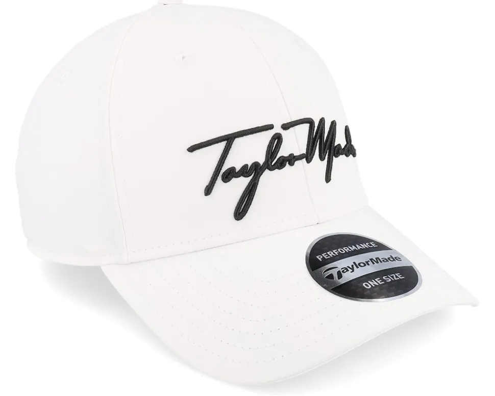 Script Seeker Hat White Adjustable - Taylor Made