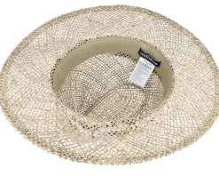 Seagras Fedora With Trimming Nature-Black Straw Hat - Seeberger