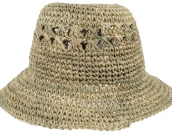 Seagrass Crochet Bell Natural Straw Hat - Seeberger