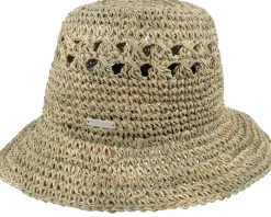 Seagrass Crochet Bell Natural Straw Hat - Seeberger