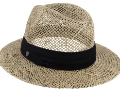 Seagrass Straw Safari Fedora Natural Straw Hat - Jaxon & James