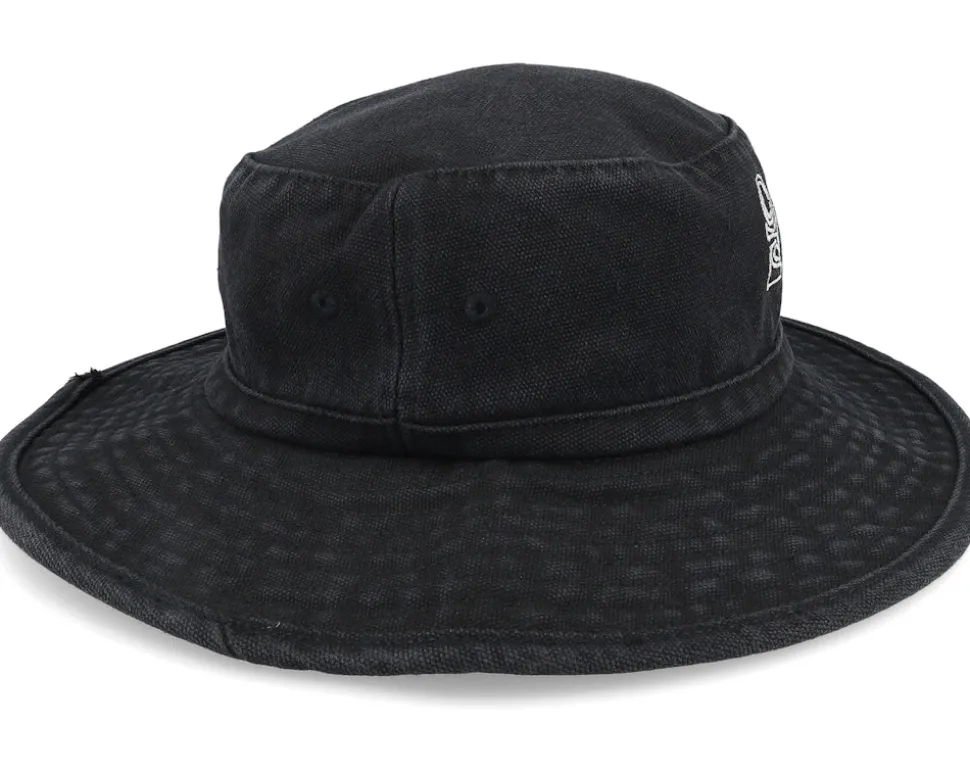 Search Canvas Wide Brim Hat Black Bucket - Rip Curl