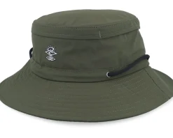 Searchers Tech Mid Brim Hat Dark Green Bucket - Rip Curl