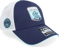 Seattle Kraken Authentic Pro Draft Podium Black/White Trucker - Fanatics