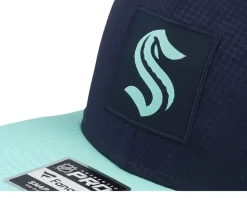 Seattle Kraken Authentic Pro Game&Train Traditional Navy Snapback - Fanatics