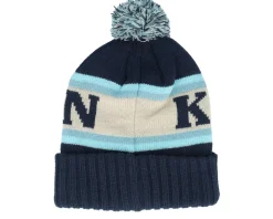 Seattle Kraken Pillow Line Navy/Ivory/Seafoam Pom - American Needle